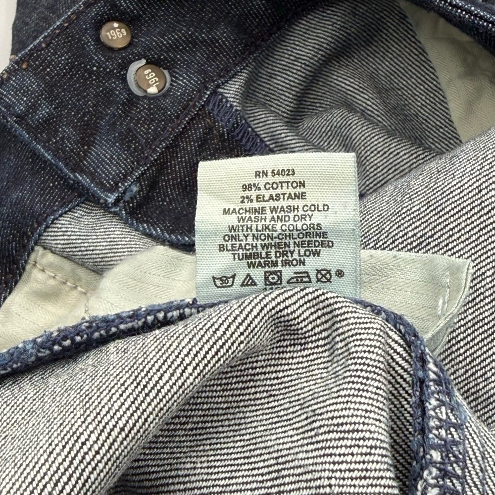 Gap Women's Curvy Flare Long Dark Blue Denim Stretch Jeans Size 12L - Picture 6 of 7